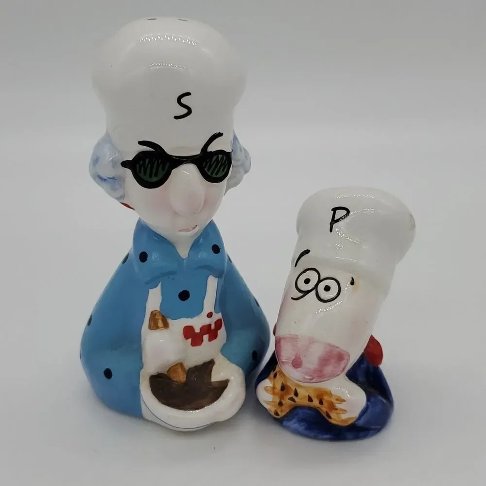 Vintage! Maxine and Floyd Salt & Pepper Shakers